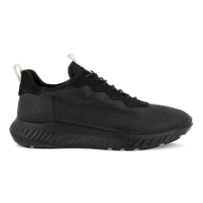 ECCO® ATH-1FM Herren Sneaker aus Leder & Textil - Schwarz - Outside