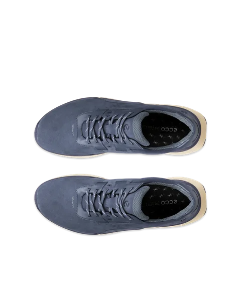 ECCO® Biom 2.2 Herren Sneaker aus Nubukleder - Blau - Top_Left_Pair