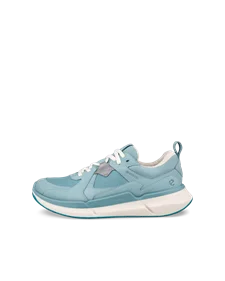 Women's ECCO® BIOM 2.2 Leather Gore-Tex Trainer - Blue - O
