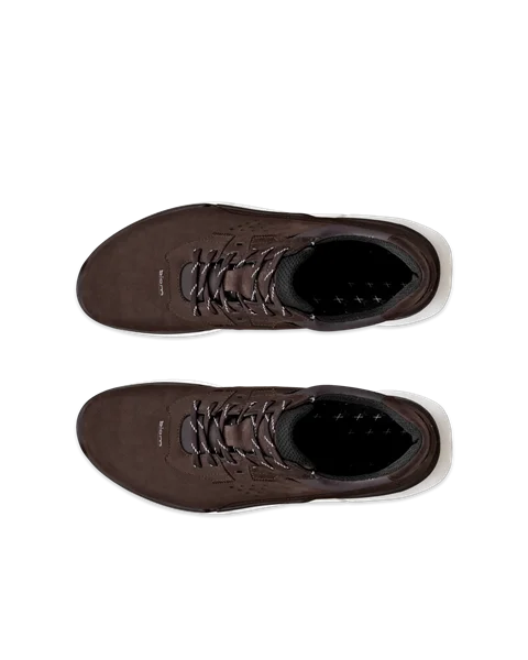 Men's ECCO® Biom 2.2 Nubuck Trainer - Brown - Top_Left_Pair