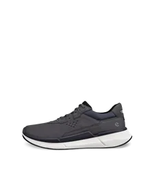 Men's ECCO® Biom 2.2 Nubuck Trainer - Grey - O