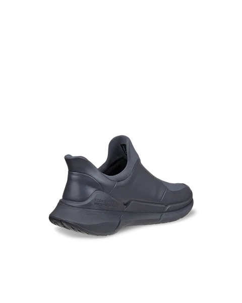 Men's ECCO® Biom 2.2 Leather Slip-On Trainer - Grey - B