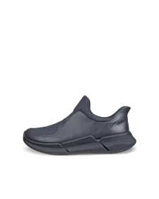 Men's ECCO® Biom 2.0 Leather Slip-On Trainer - Grey - O