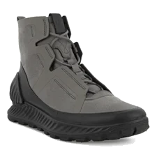 Men's ECCO Exostrike Nubuck Sneaker Boot - Grey - Main