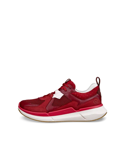 Women's ECCO® Biom 2.0 Leather Trainer - Red - O