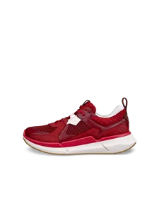 Women's ECCO® Biom 2.0 Leather Trainer - Red - O