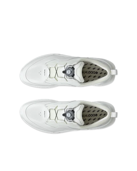 ECCO® BIOM 2.2 Herren Sneaker aus Leder & Textil - Weiß - Top_Left_Pair