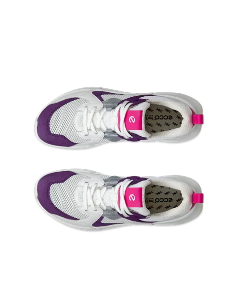ECCO® BIOM 2.2 nubuko odos sportbačiai moterims - Baltas - Top_Left_Pair