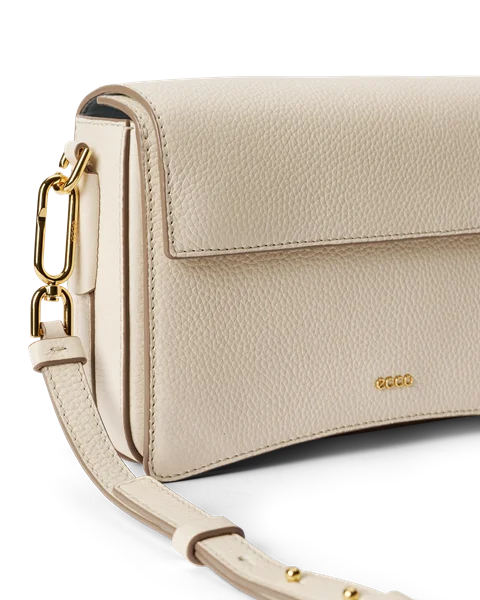 ECCO® Pinch Umhängetasche aus Leder - Beige - D1