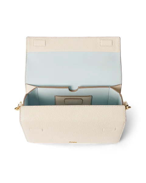 ECCO® Pinch Umhängetasche aus Leder - Beige - I