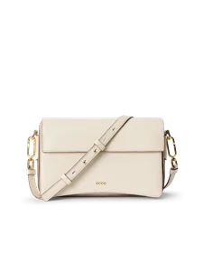 ECCO® Pinch Umhängetasche aus Leder - Beige - M