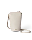 Skórzana torebka przez ramię ECCO® Pot - Beżowy - M
