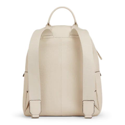 ECCO® Leather Small Backpack - Beige - Back