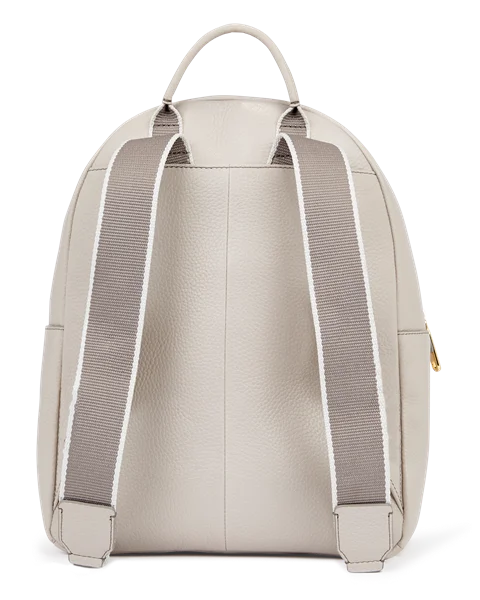 ECCO® Round Pack Leather Backpack - Beige - B
