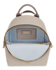 ECCO® Round Pack Rucksack aus Leder - Beige - Be