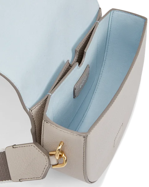Skórzana torebka saddle bag ECCO® - Beżowy - I