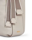 Kožená voľná kabelka ECCO® Sail - Béžová - D2
