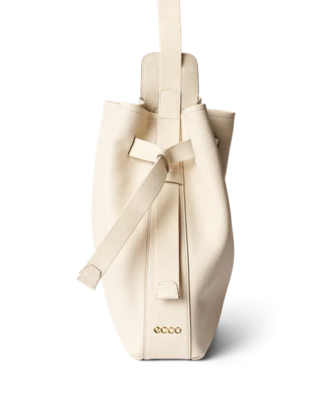 ECCO® Sail Hobo-Tasche aus Leder - Beige - D2