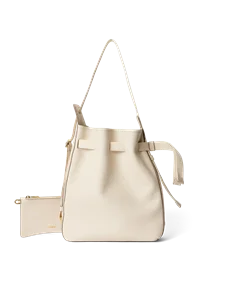 Skórzana torba hobo ECCO® Sail - Beżowy - M