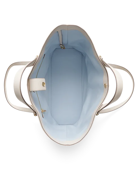 Skórzana torba shopper ECCO® Tote - Beżowy - Be