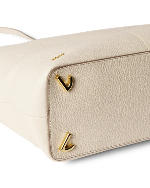 Skórzana torba shopper ECCO® Tote - Beżowy - D2
