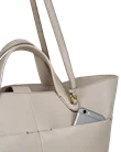 Skórzana torba shopper ECCO® - Beżowy - D2