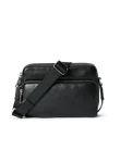 Skórzana torebka listonoszka ECCO® - Czarny - M