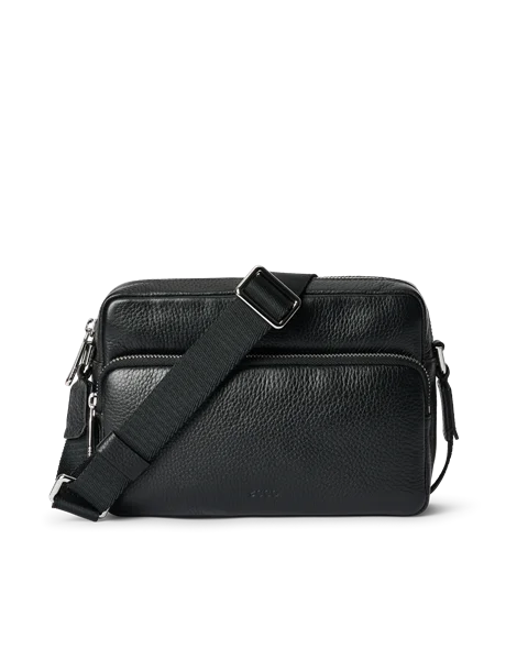ECCO® Leather Camera Bag - Black - M