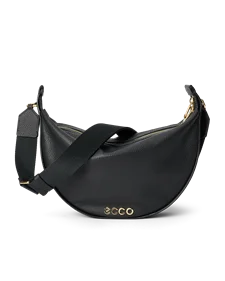 ECCO® Fortune Leather Shoulder Bag - Black - M