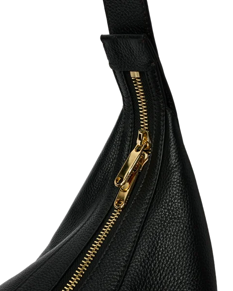 ECCO® Fortune Leather Shoulder Bag - Black - D1