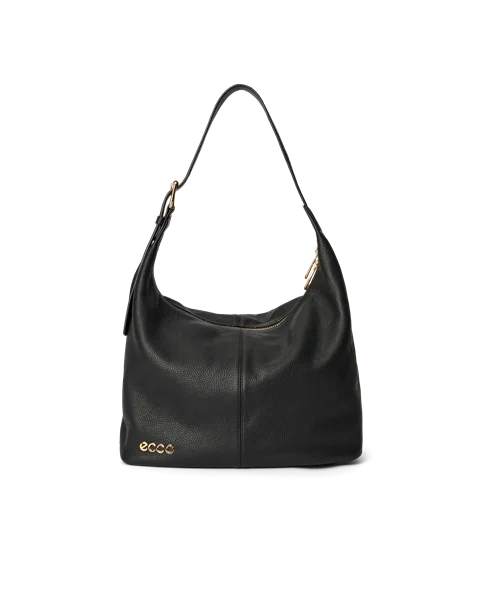 Skórzana torba hobo ECCO® Hobo - Czarny - M