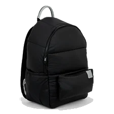 Dziecięcy kwadratowy tekstylny plecak ECCO® - Czarny - Main