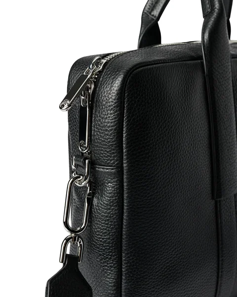 ECCO® sac pour ordinateur portable en cuir - Noir - D1