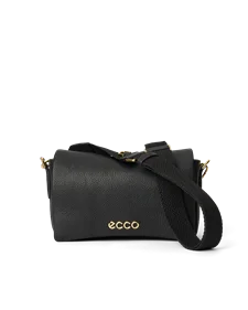 Kožené crossbody kabelka  ECCO® Pinch - Čierna - M