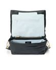 Skórzana torba przez ramię z klapką ECCO® - Czarny - I