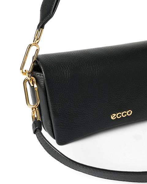 Kožená crossbody kabelka ECCO® Pinch - Černá - D1