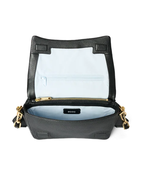 Kožená crossbody kabelka ECCO® Pinch - Černá - I