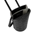 ECCO® Pot Wave vállpántos bőrtáska - Fekete - Inside