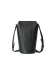 Skórzana torebka przez ramię ECCO® Pot - Czarny - B