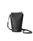 Skórzana torebka przez ramię ECCO® Pot - Czarny - M