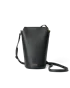 ECCO® Pot Umhängetasche aus Leder - Schwarz - M