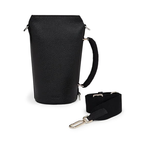 Skórzana torebka przez ramię ECCO® Pot - Czarny - Front