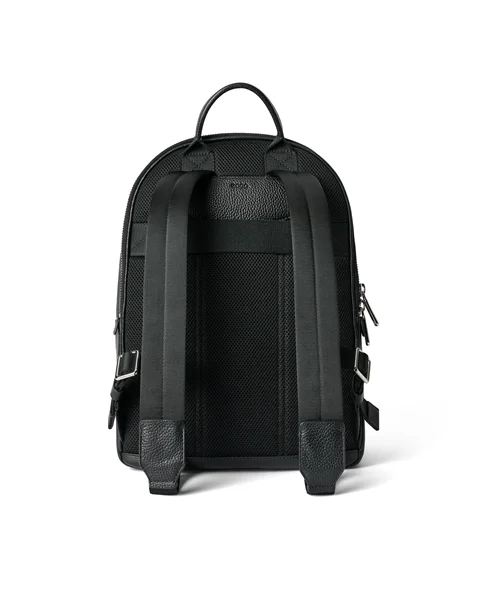 Kožený batoh ECCO® Round Pack - Černá - B