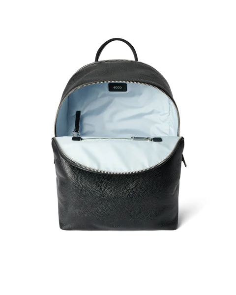 Kožený batoh ECCO® Round Pack - Černá - I