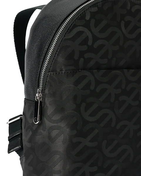 Tekstylny plecak ECCO® Round Pack - Czarny - D1