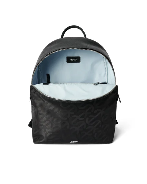 Tekstylny plecak ECCO® Round Pack - Czarny - I