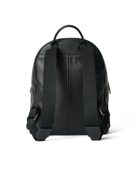 Skórzany plecak ECCO® Round Pack - Czarny - B