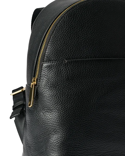 Skórzany plecak ECCO® Round Pack - Czarny - D1
