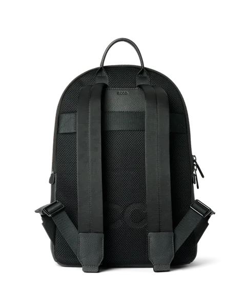Kožený ruksak ECCO® Round Pack - Čierna - B