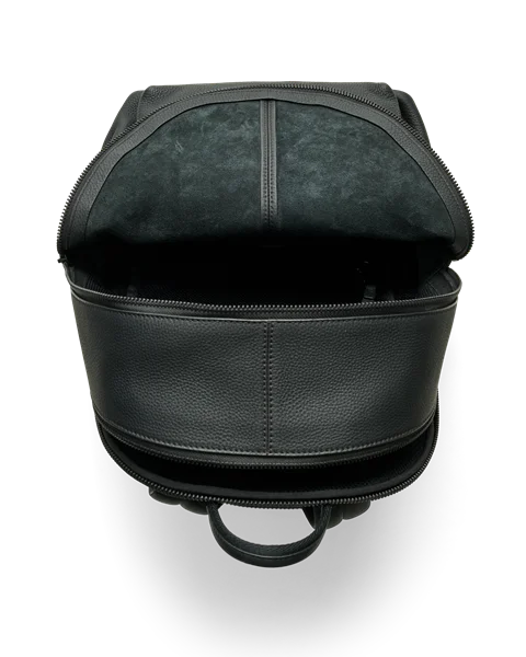Kožený ruksak ECCO® Round Pack - Čierna - Be